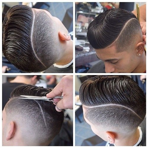 Cool taper with comb over