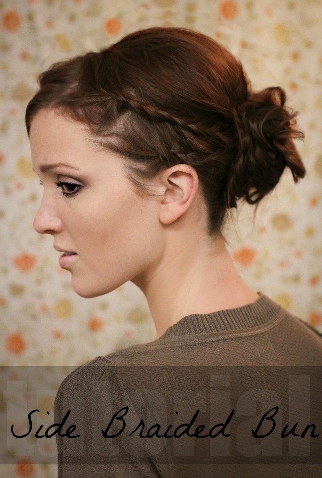 Hair tutorial freckled fox side braided bun 6