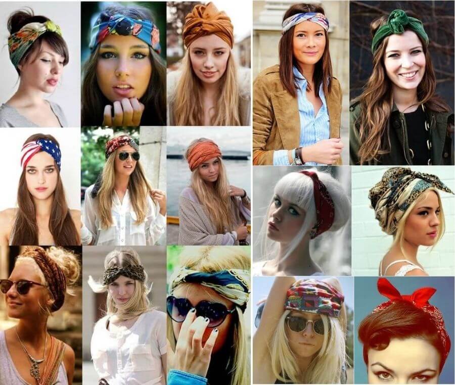 Как на голову красиво повязать платок на голову летом фото