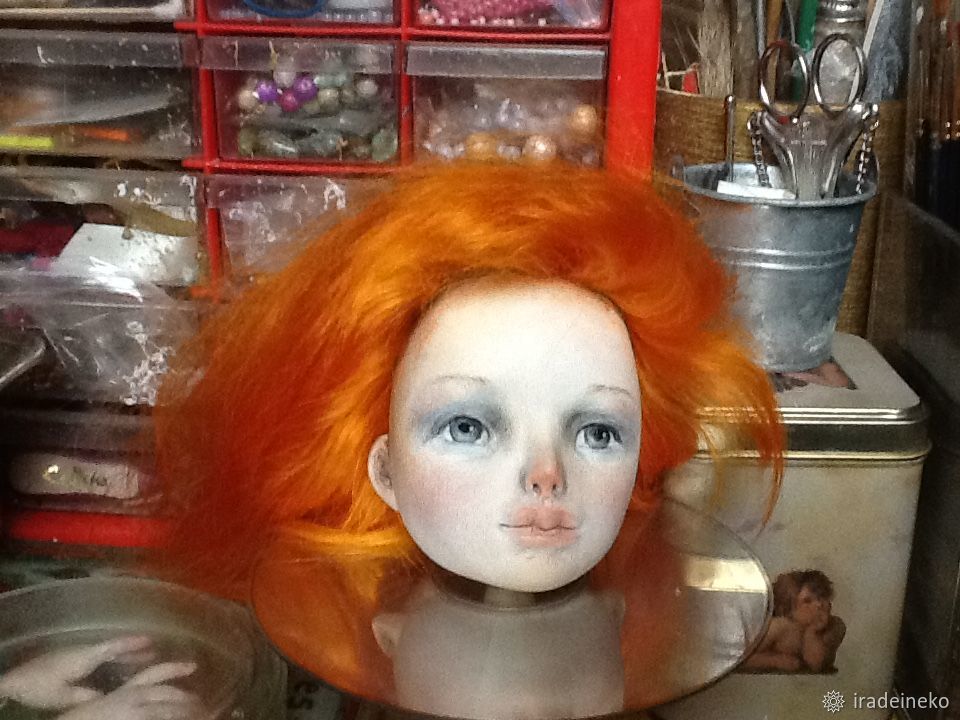 «Вживляем» волосы в кукольную голову, фото № 12