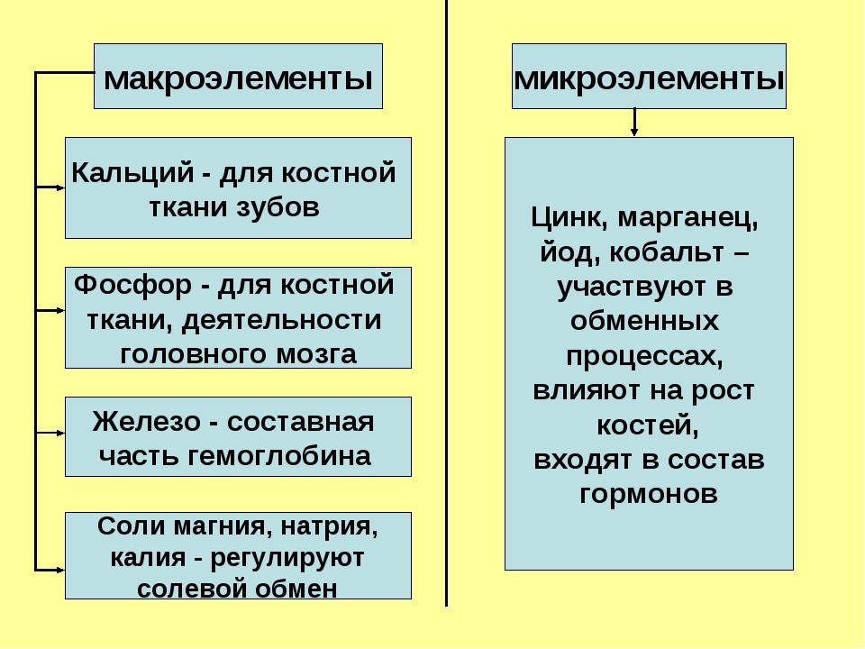 Органические макро и микроэлементы