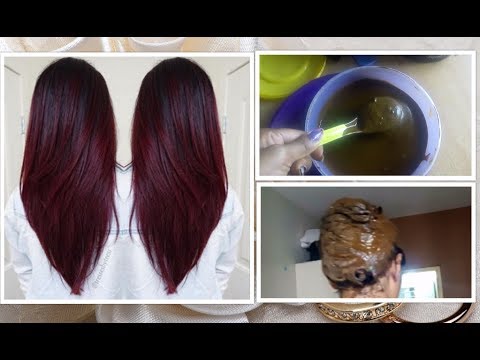 Как покрасить волосы хной и каркаде