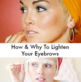 How to lighten eyebrows