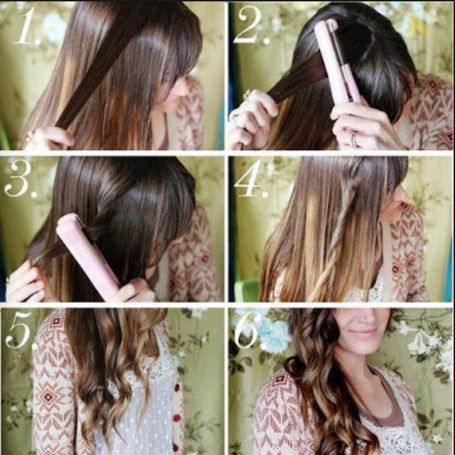 Как завить волосы утюжком для выпрямления на длинные волосы пошаговая инструкция с фото
