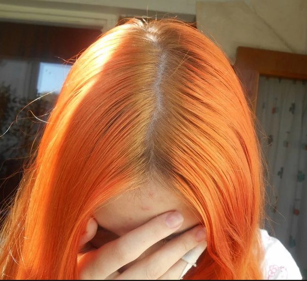 Окрашивание рыжих волос белой хной