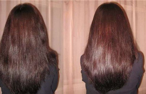 Профилированные концы волос фото до и после