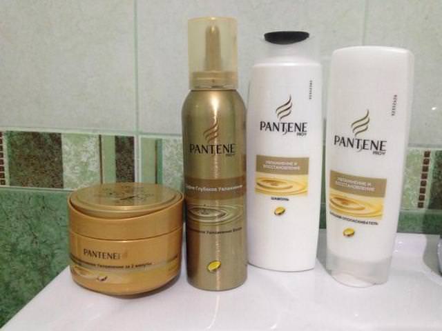 Сульфатный шампунь и другие средства для волос фирмы Pantene Pro-V