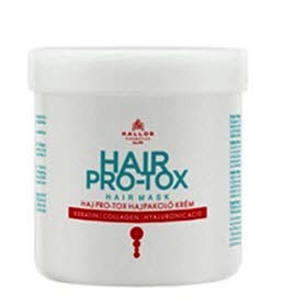 Маска для волос кератином, коллагеном и гиалуроновой кислотой Pro-Tox Hair Mask от Kallos Cosmetics