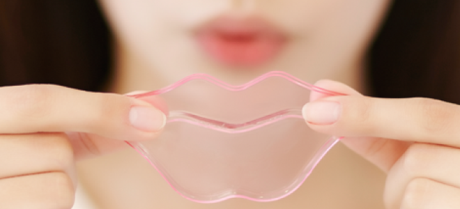 гидрогелевая маска для губ