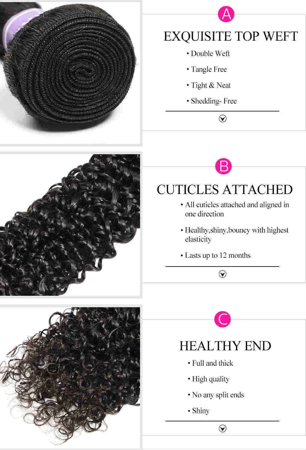 high quality human hair weave