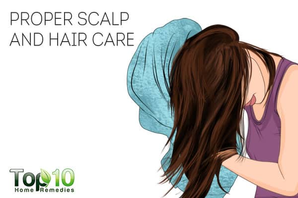 Proper scalp and hair care can both prevent and treat scalp sores